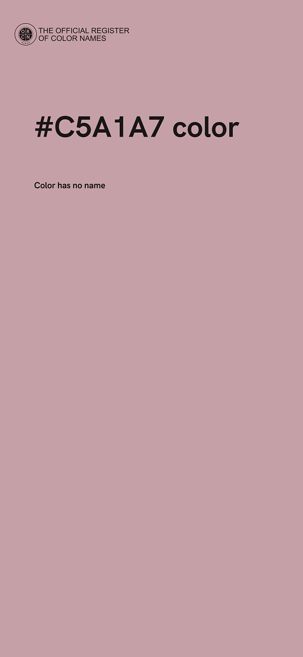 #C5A1A7 color image