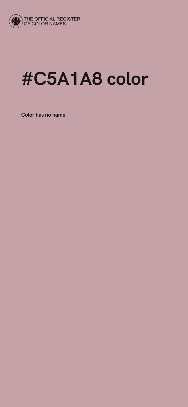 #C5A1A8 color image