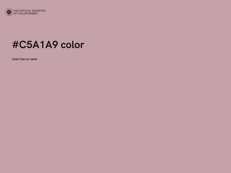 #C5A1A9 color image
