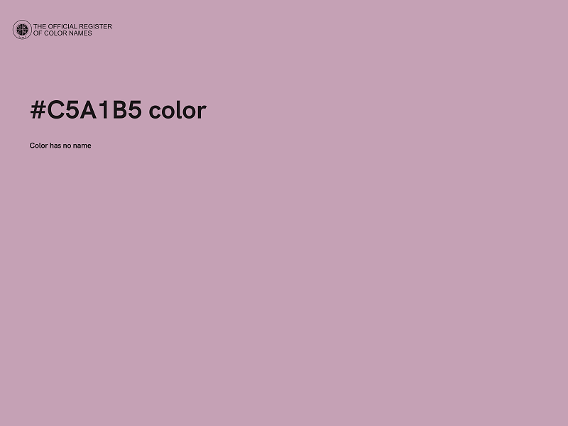 #C5A1B5 color image