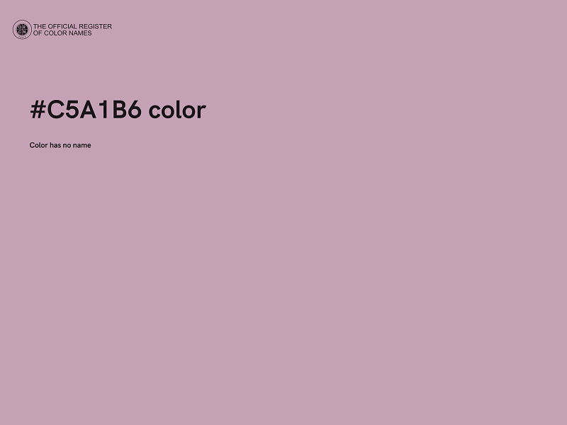 #C5A1B6 color image