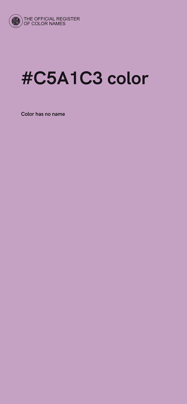 #C5A1C3 color image