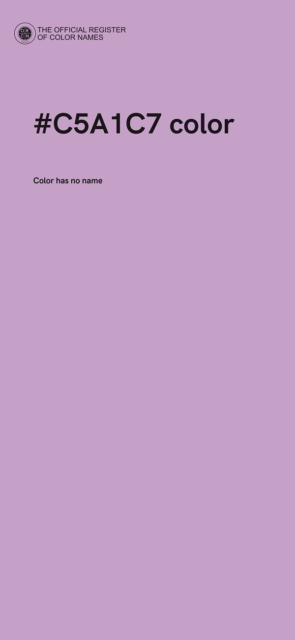 #C5A1C7 color image