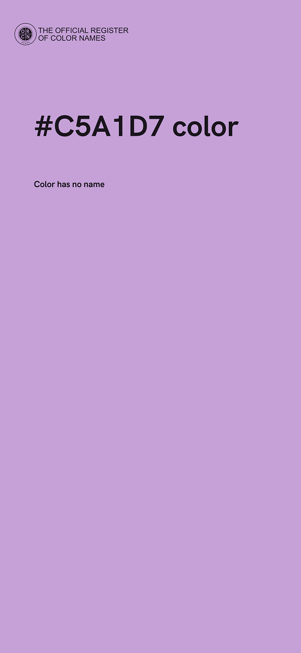 #C5A1D7 color image
