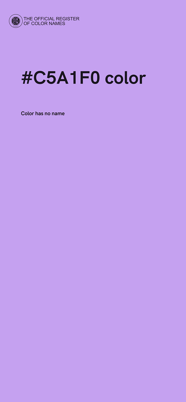 #C5A1F0 color image