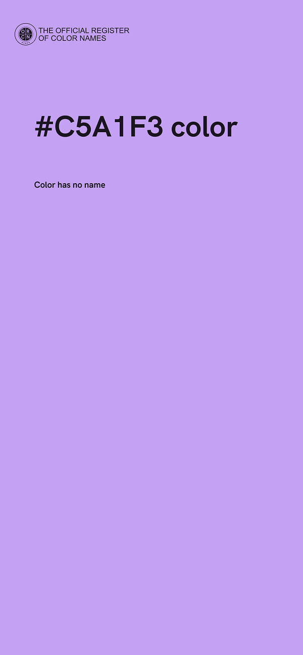 #C5A1F3 color image