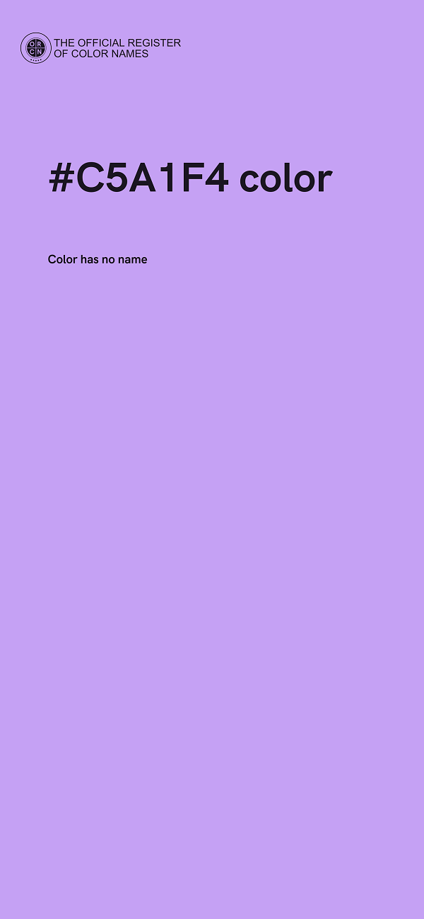 #C5A1F4 color image