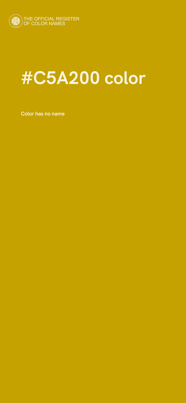 #C5A200 color image