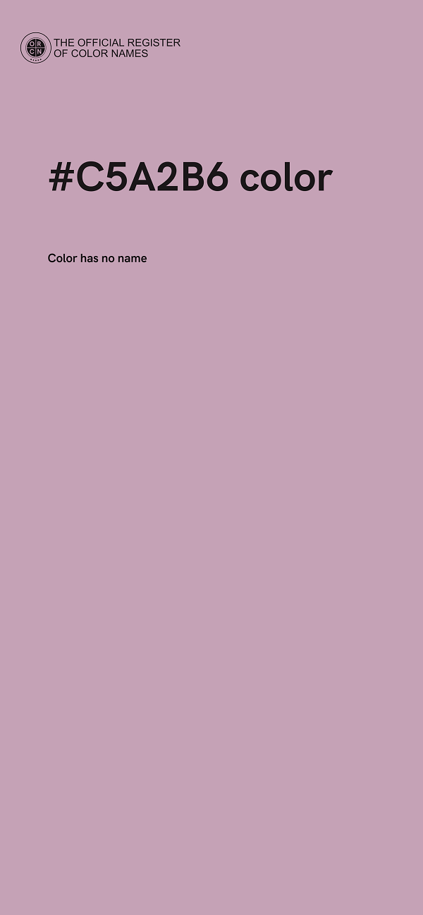 #C5A2B6 color image