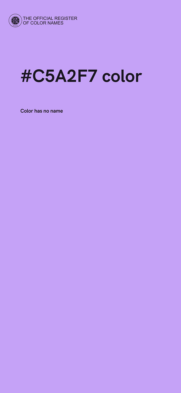 #C5A2F7 color image
