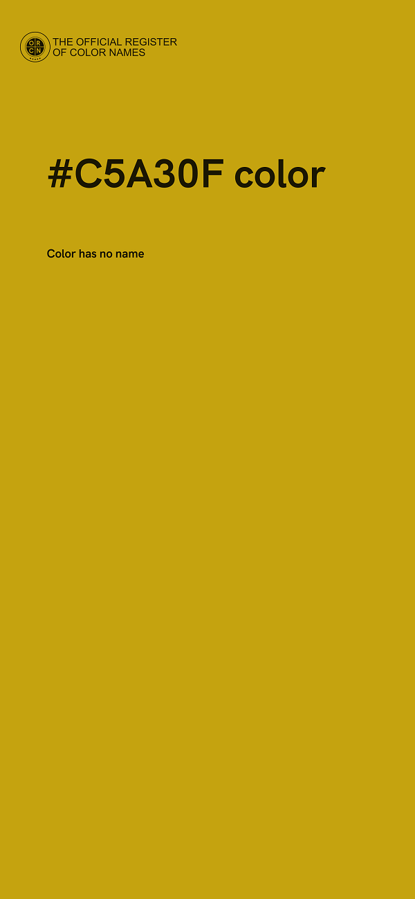 #C5A30F color image