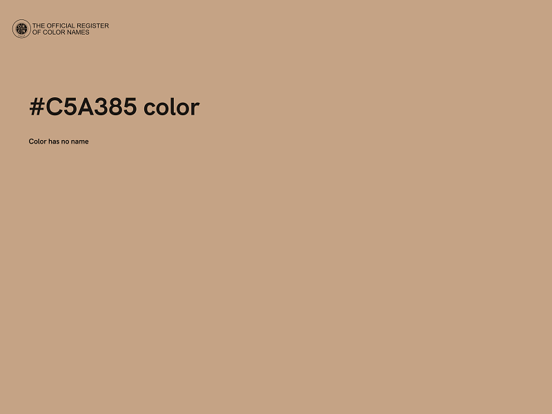 #C5A385 color image