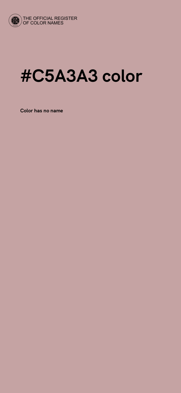 #C5A3A3 color image