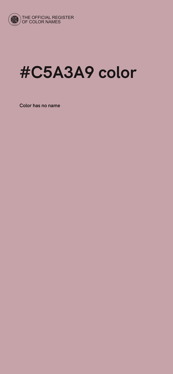 #C5A3A9 color image