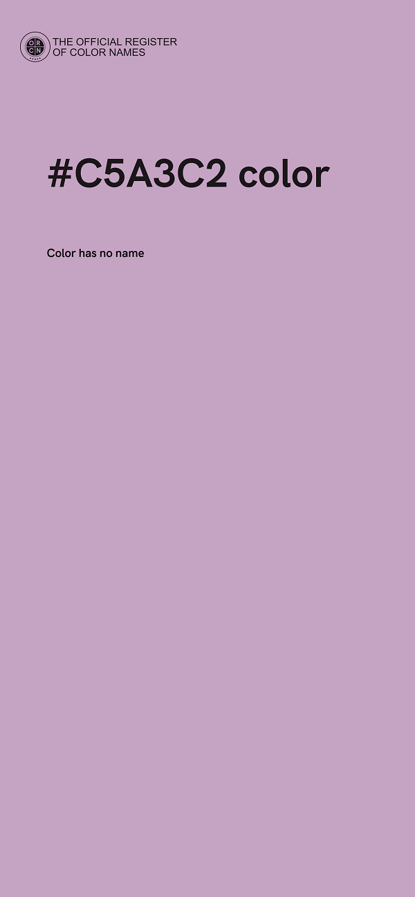 #C5A3C2 color image