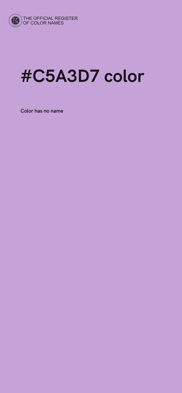 #C5A3D7 color image