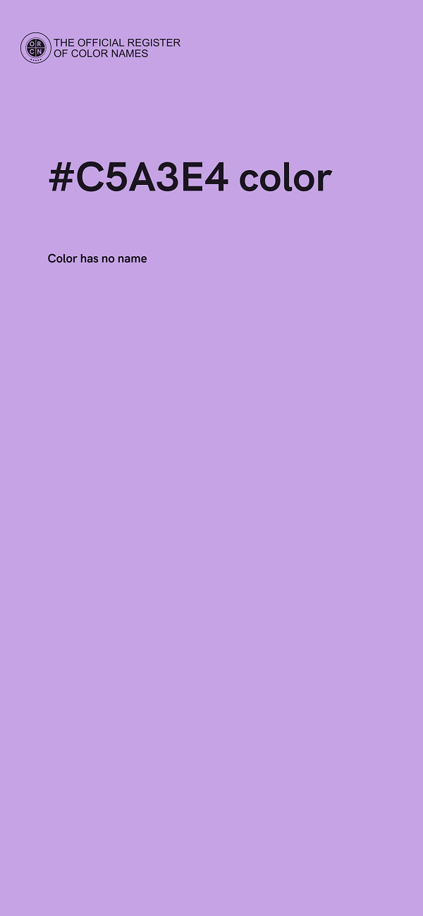 #C5A3E4 color image