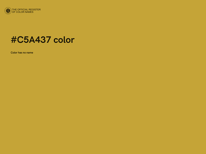 #C5A437 color image