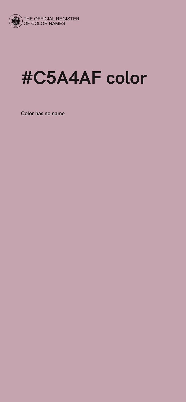 #C5A4AF color image