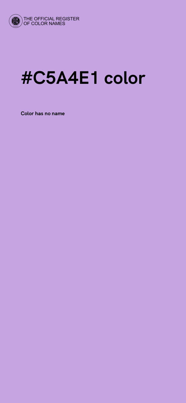 #C5A4E1 color image