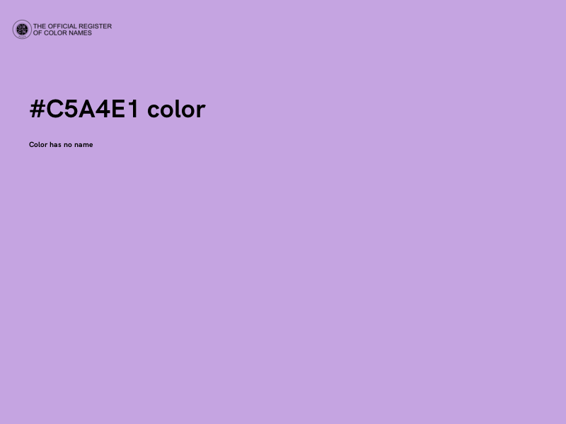 #C5A4E1 color image