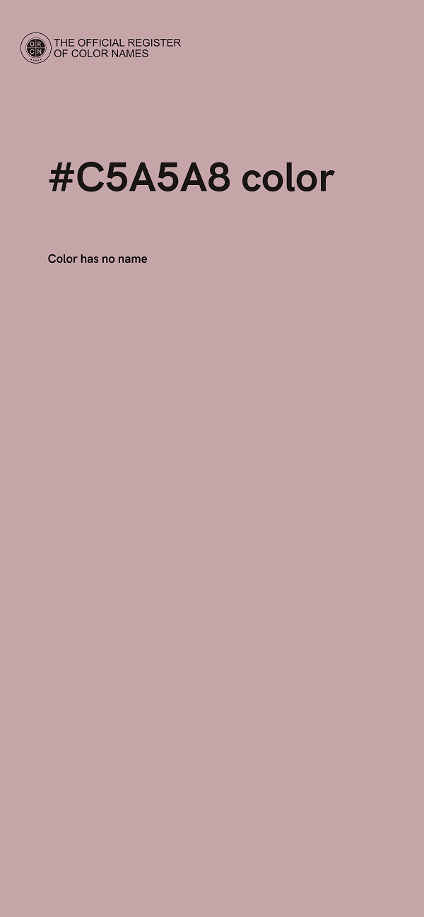 #C5A5A8 color image