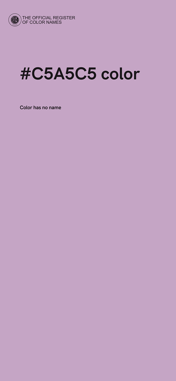 #C5A5C5 color image