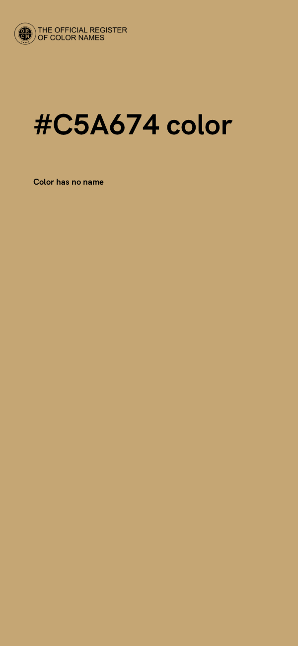 #C5A674 color image