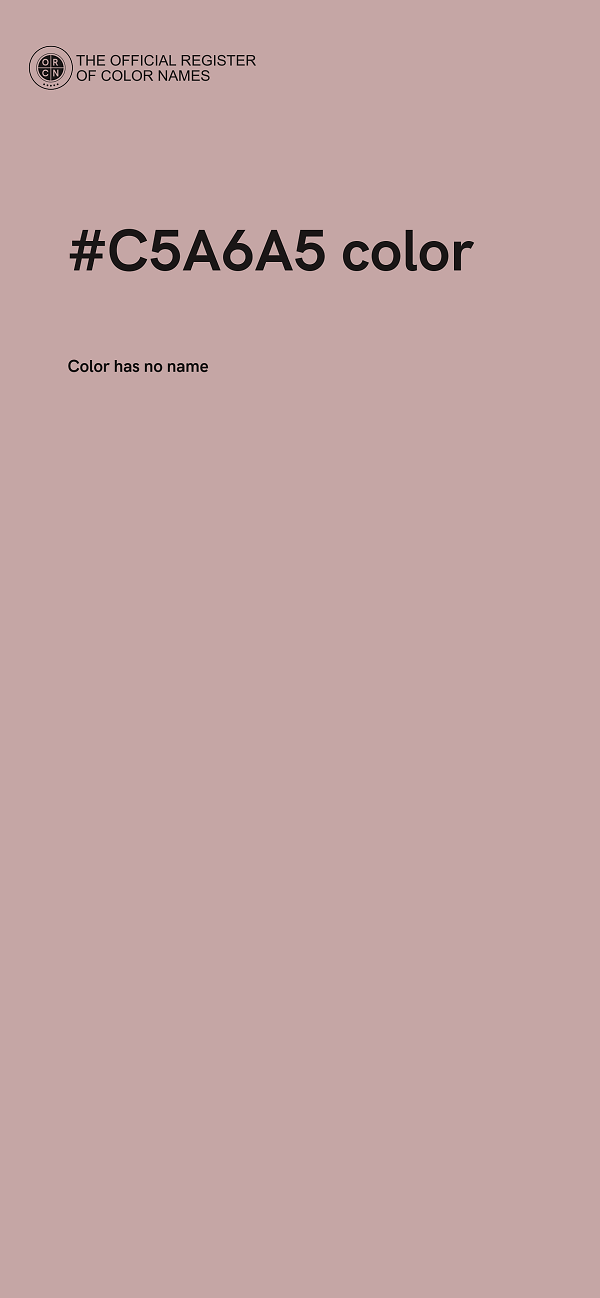 #C5A6A5 color image