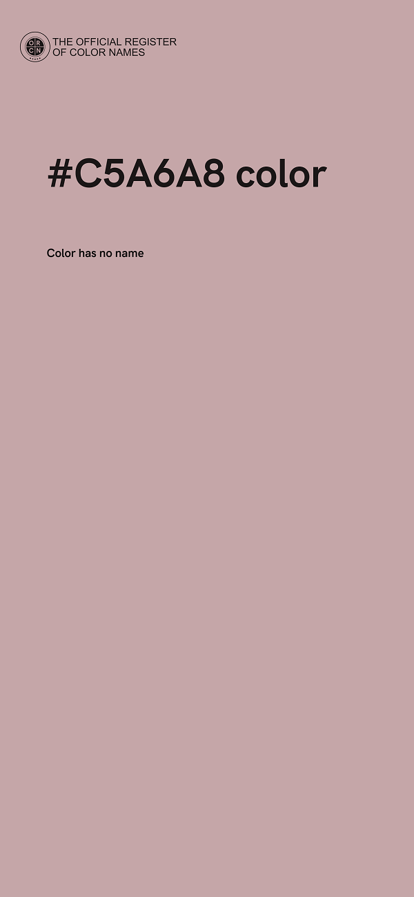 #C5A6A8 color image