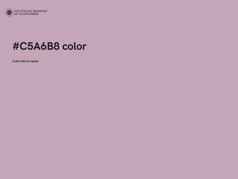 #C5A6B8 color image