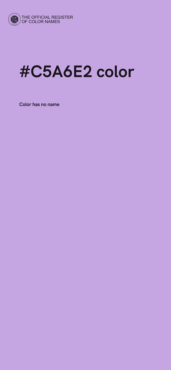 #C5A6E2 color image