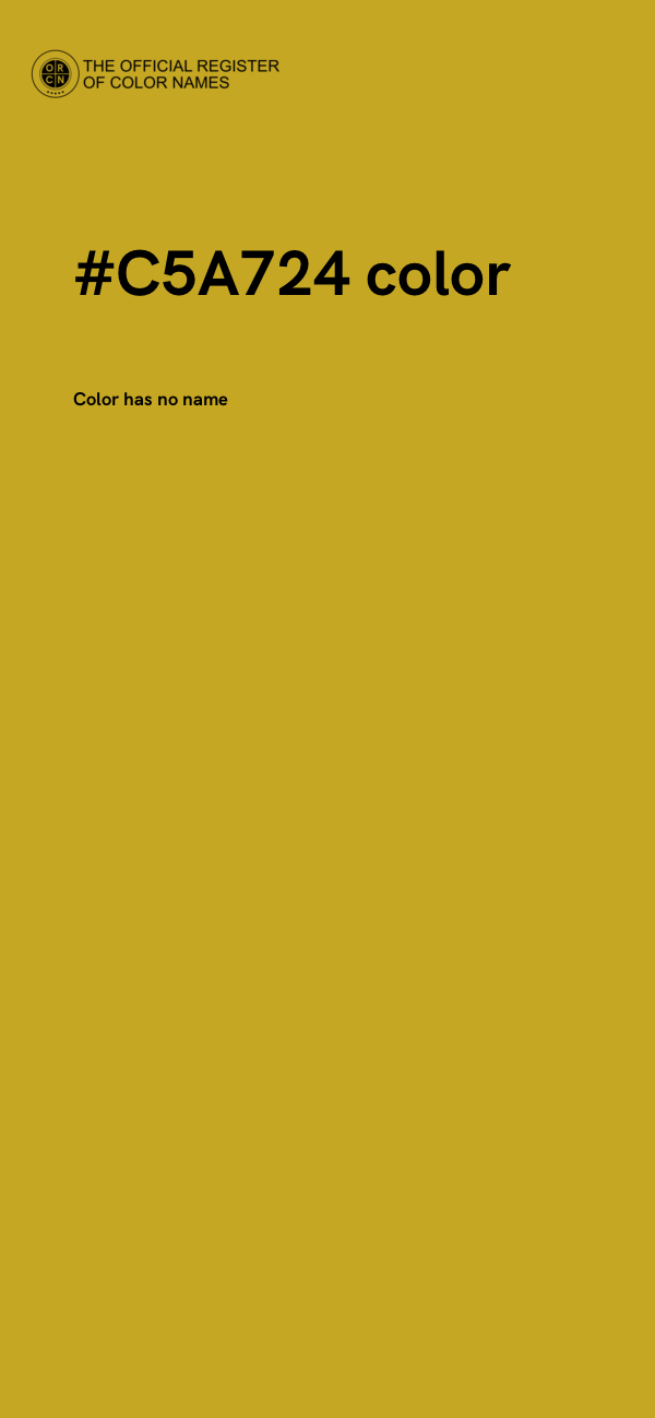 #C5A724 color image