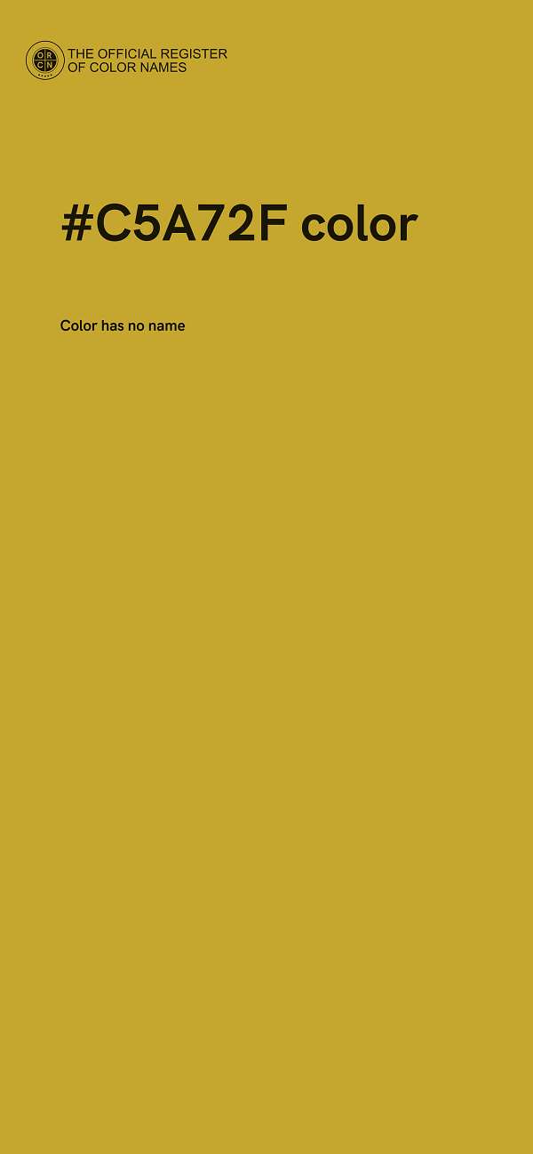 #C5A72F color image