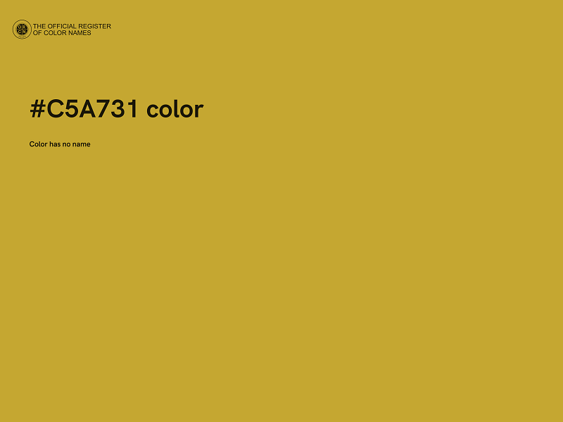 #C5A731 color image