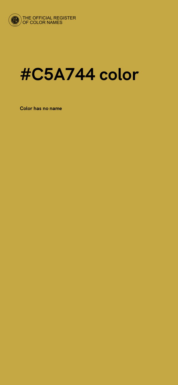 #C5A744 color image