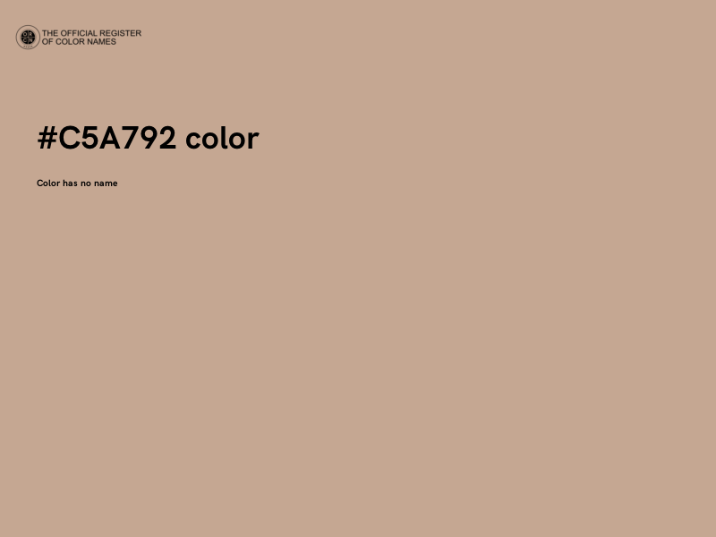 #C5A792 color image