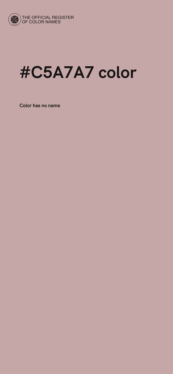 #C5A7A7 color image