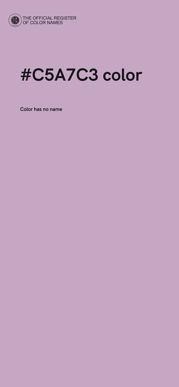 #C5A7C3 color image