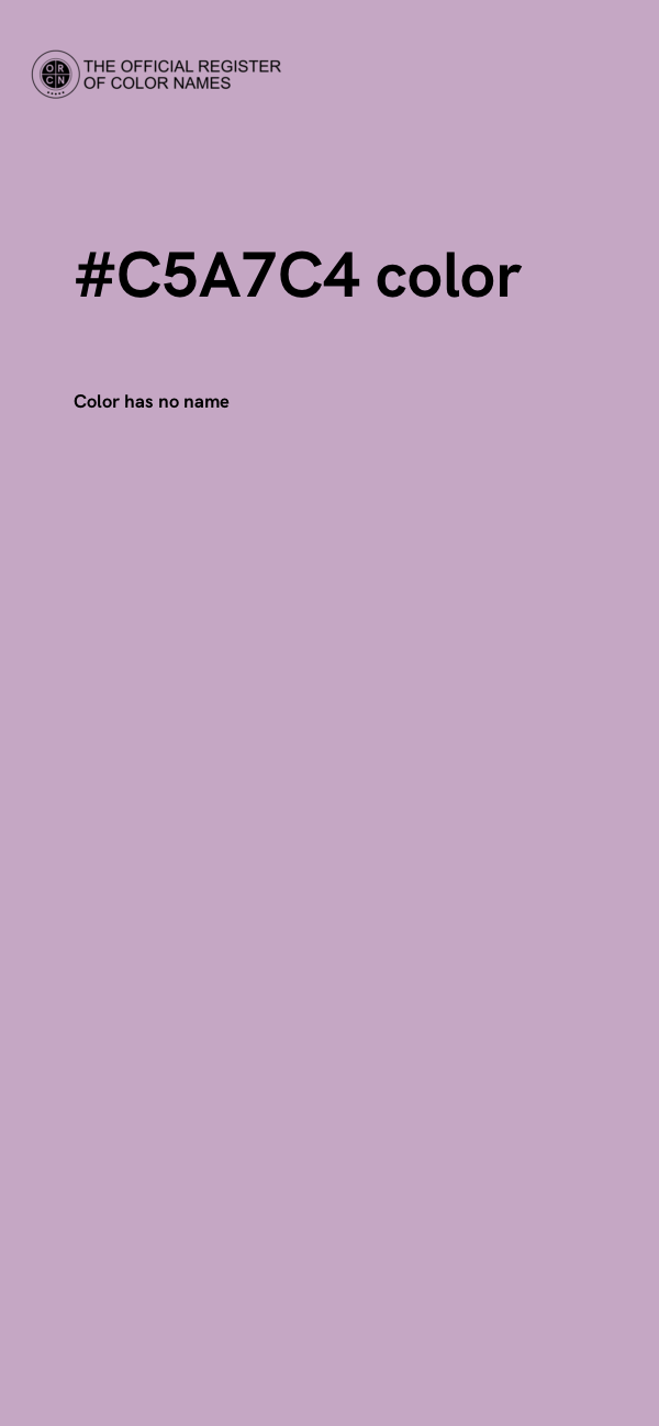 #C5A7C4 color image