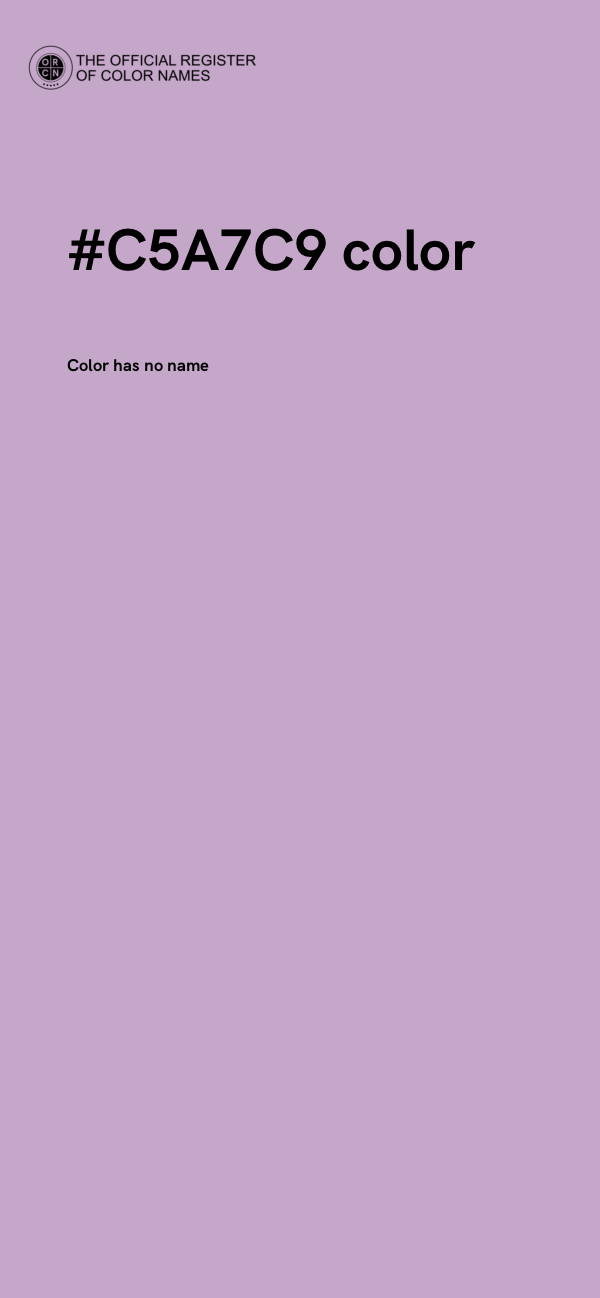 #C5A7C9 color image