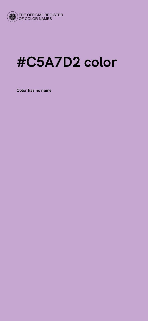 #C5A7D2 color image