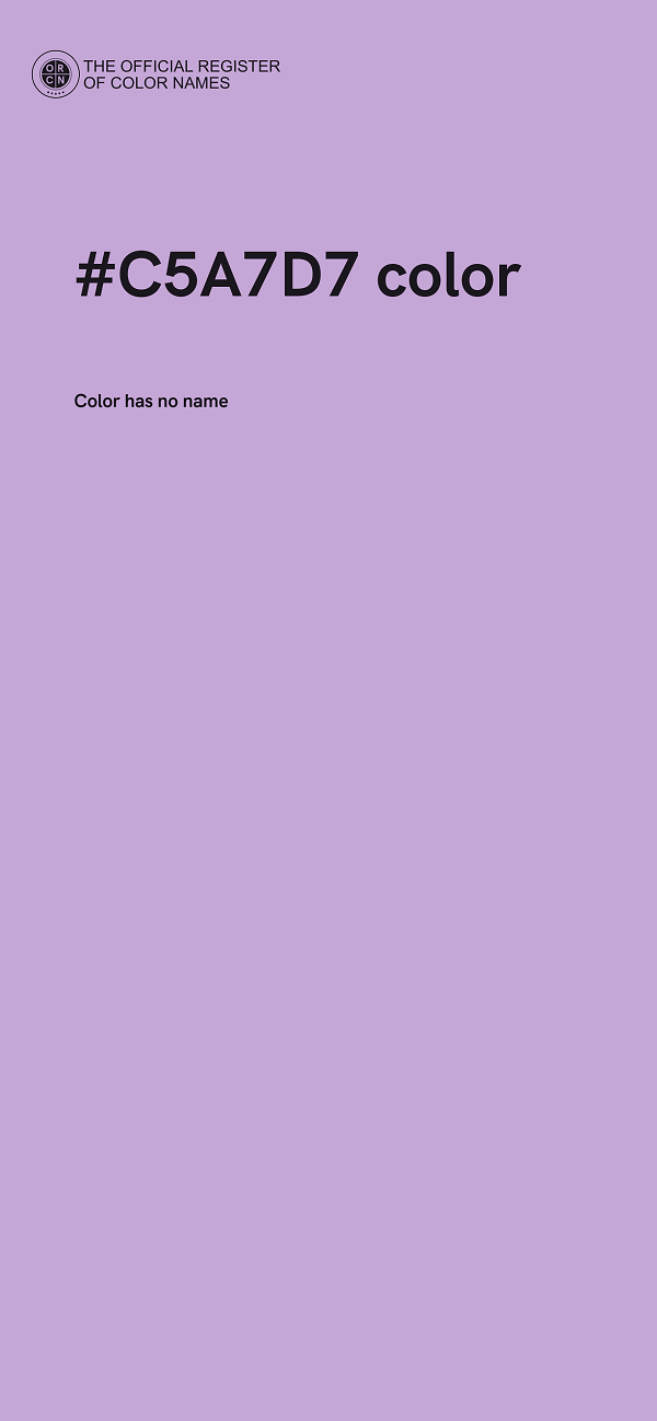 #C5A7D7 color image