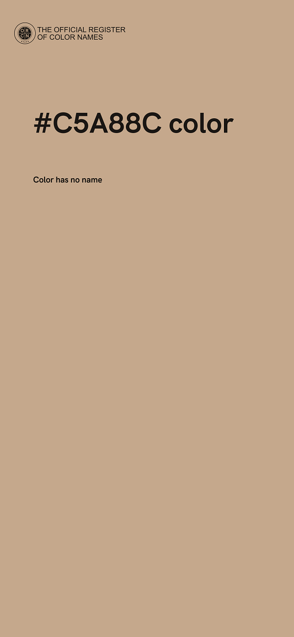 #C5A88C color image
