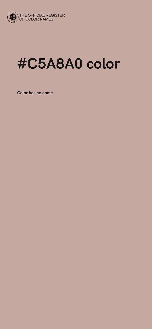 #C5A8A0 color image