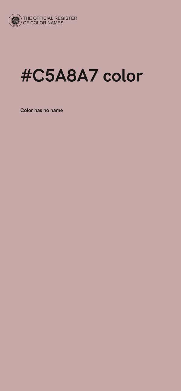 #C5A8A7 color image