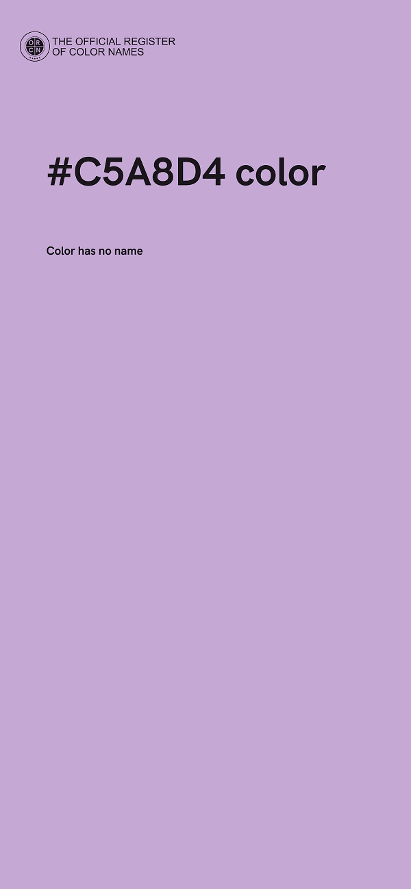 #C5A8D4 color image
