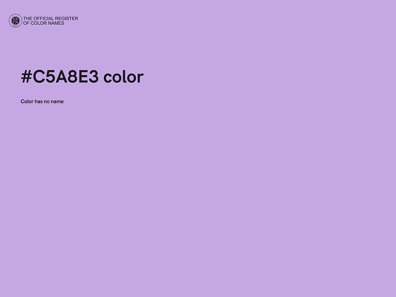 #C5A8E3 color image