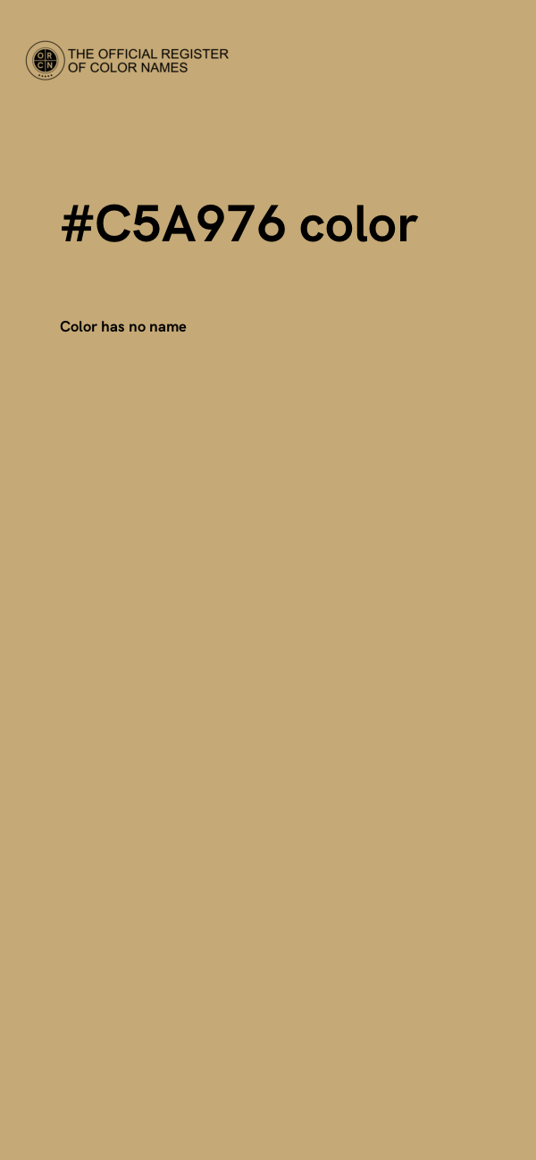 #C5A976 color image