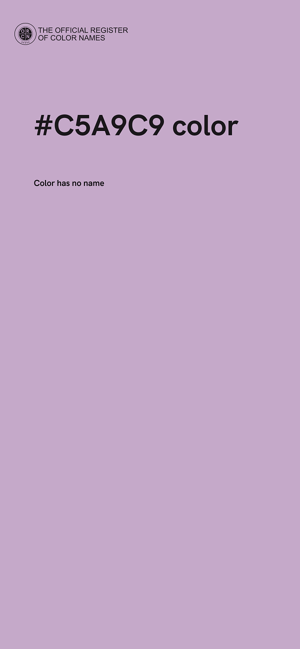 #C5A9C9 color image